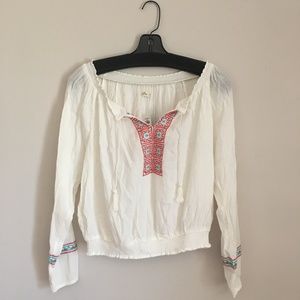 Hollister White Off the Shoulder Top NWT